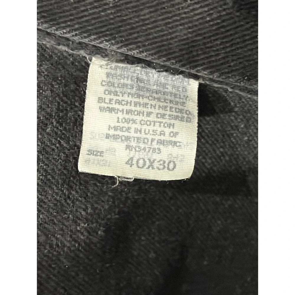 Vintage 90s Lee Riders Jeans 36x29.5 Union Made In USA Black Denim Straight Fit